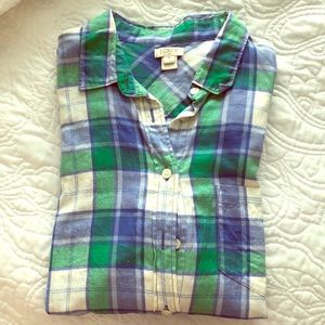 J. Crew long sleeve flannel button up